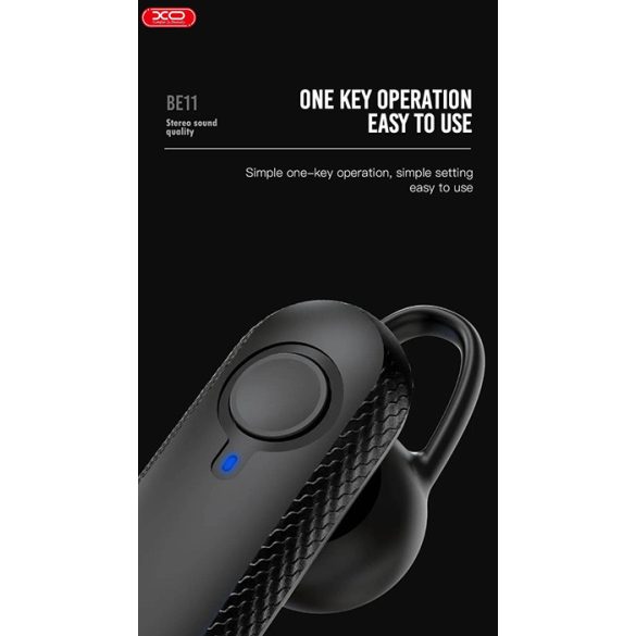 XO Wireless Bluetooth headset v5.0 - XO BE11 Wireless Bluetooth Earphone -      fekete