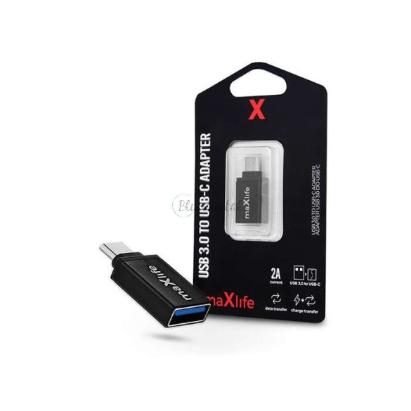 Maxlife USB - USB Type-C OTG adapter - Maxlife USB 3.0 To USB-C Adapter - 2A - fekete