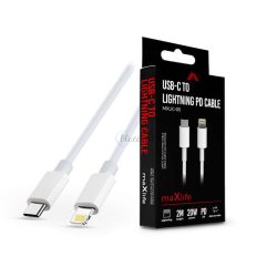   Maxlife USB Type-C - Lightning adat- és töltőkábel 2 m-es vezetékkel - Maxlife MXUC-05 USB-C to Lightning PD3.0 Cable - 20W - fehér