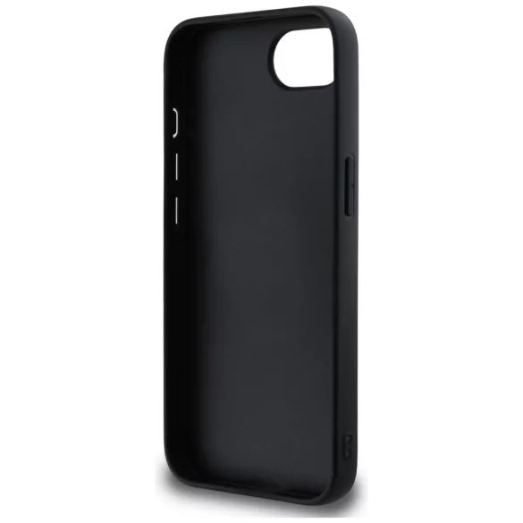 Guess PU Grained Big 4G and Classic Logo kemény tok iPhone 16e-hez - fekete