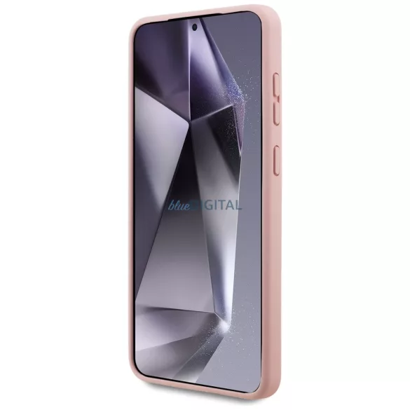 Karl Lagerfeld tok Samsung Galaxy S25 Edge – MÁGNESES SZILIKON, KÉTFEJŰ, rózsaszín