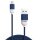 Pantone PT-LCS001-5 MFi USB-A - Lightning kábel 2.4A 1.5m - tengerészkék Pantone PT-LCS001-5 MFi USB-A - Lightning kábel 2.4A 1.5m - tengerészkék