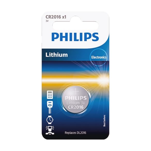 Philips Minicells lítium elem CR2016 - 1db