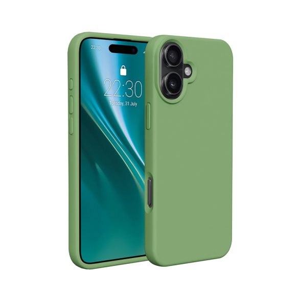 Etteri Silicone tok iPhone 16 - világoszöld