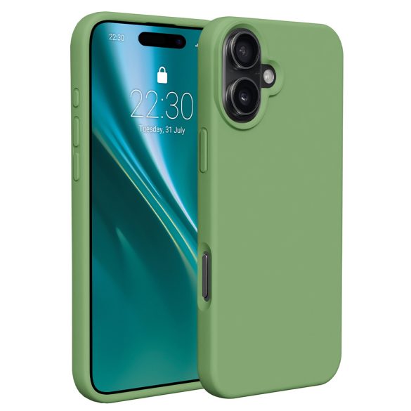 Etteri Silicone tok iPhone 16 Plus - világoszöld