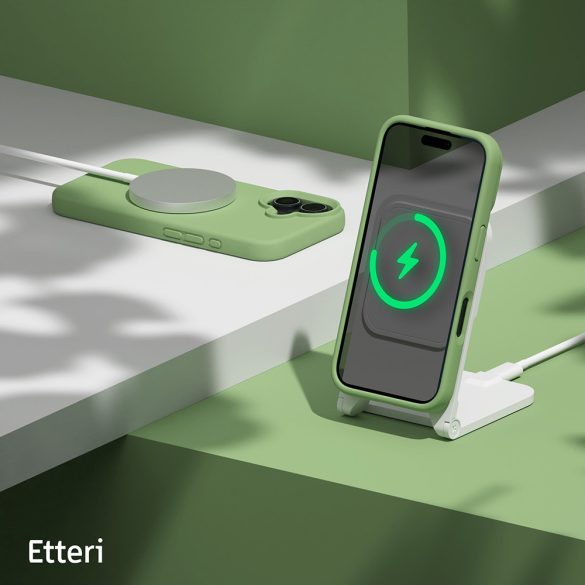 Etteri Silicone tok iPhone 16 Plus - világoszöld