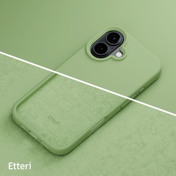 Etteri Silicone tok iPhone 16 Plus - világoszöld
