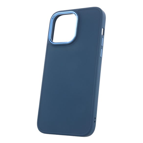 Satin tok iPhone 14 Pro Max - sötétkék