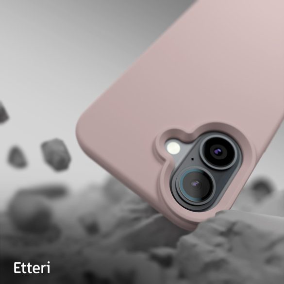 Etteri Silicone tok iPhone 16 Plus - halvány rózsaszín