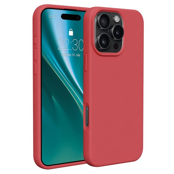Etteri Silicone tok iPhone 16 Pro - málnapiros