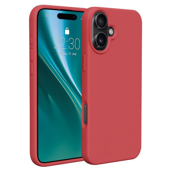 Etteri Silicone tok iPhone 16 Plus - málnapiros