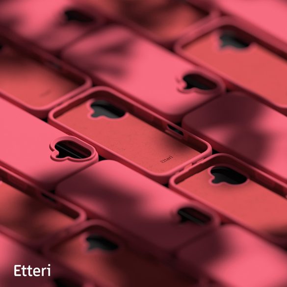 Etteri Silicone tok iPhone 16 Plus - málnapiros