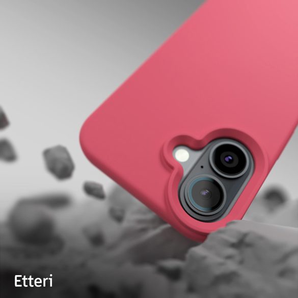 Etteri Silicone tok iPhone 16 Plus - málnapiros