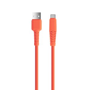 Setty KSA-C-1.5210 USB-A - Type-C kábel 2.1A 1.5m - narancssárga