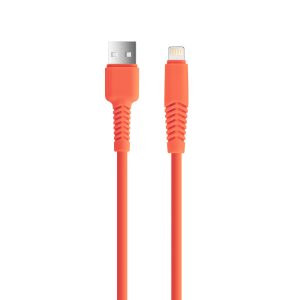 Setty KSA-L-1.523 USB-A - Lightning kábel 2.1A 1.5m - narancssárga