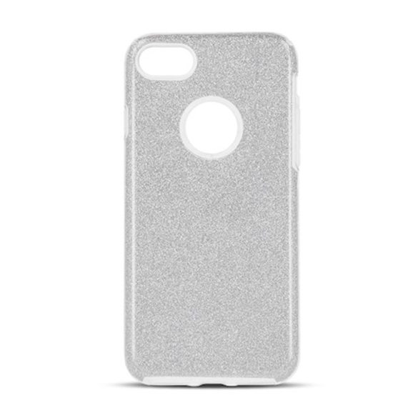 Glitter tok iPhone 14 Pro - ezüst színű