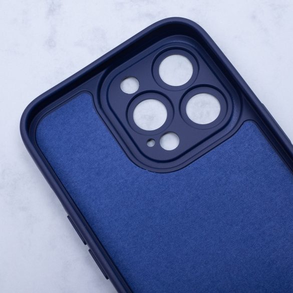 Silicon MagSafe-kompatibilis tok iPhone 14 Pro - sötétkék