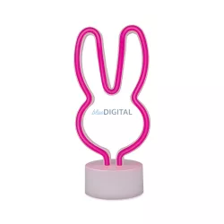   Neon állványon LED NYUSZI rózsaszín USB-C FSC-10 Forever Light