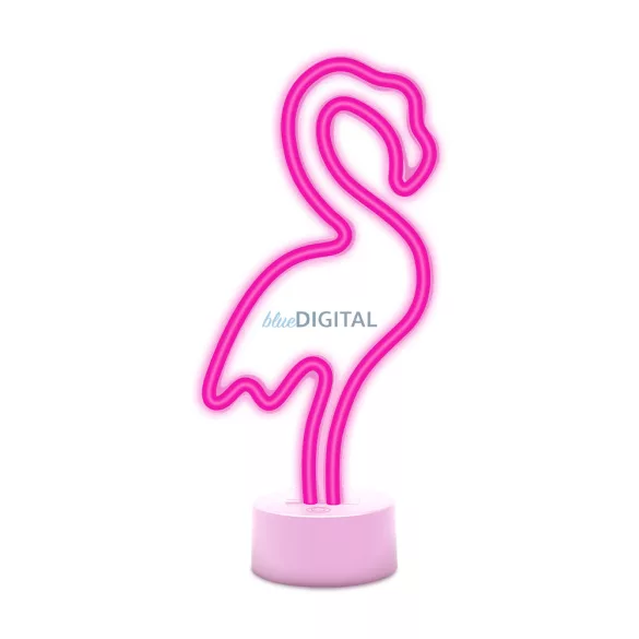 Neon állványon LED FLAMING rózsaszín USB-C FSC-11 Forever Light