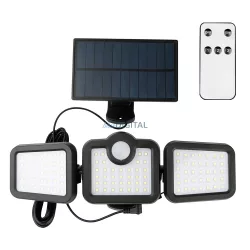   Forever Light napenergiás lámpa LED SUNARI FLS-04 108*SMD PIR 8W 600lm 6000K 2400mAh Li-Ion