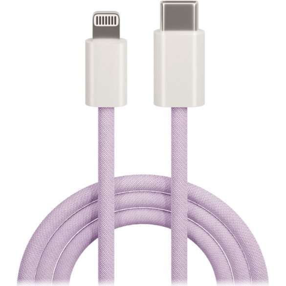 Maxlife MXUC-06 Type-C - Lightning kábel 20W 1m - lila