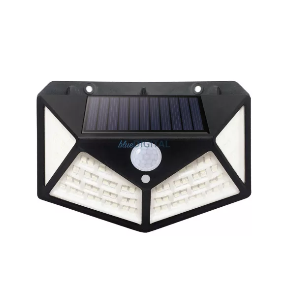 Forever Light napenergiás lámpa LED SUNARI FLS-65 100*SMD PIR 6W 480lm 6000K 1200mAh Li-Ion