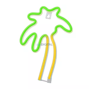 Neon LED PALMA narancs-zöld NNE04 Neolia