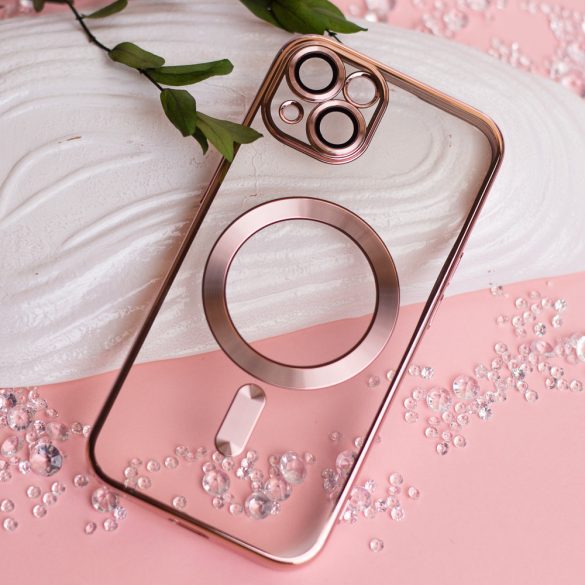 Color Chrome MagSafe-kompatibilis tok iPhone 14 Pro - rózsaarany színű