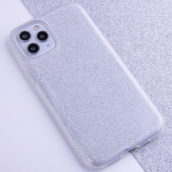 Glitter tok Samsung Galaxy S23 Ultra - ezüst színű