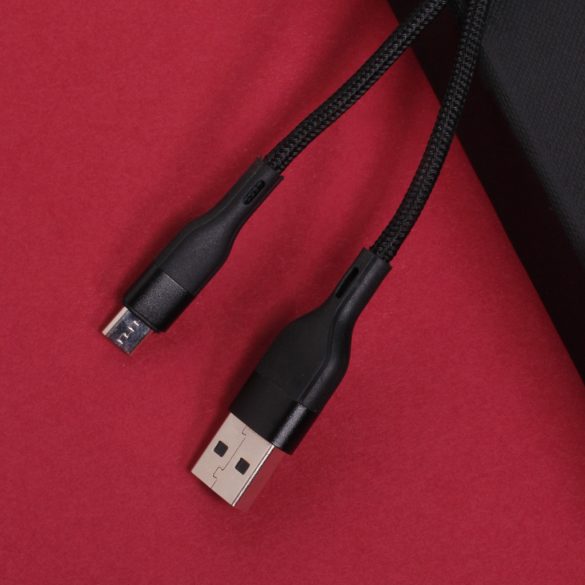 Maxlife MXUC-07 USB-A - microUSB kábel 1m 2.4A - fekete