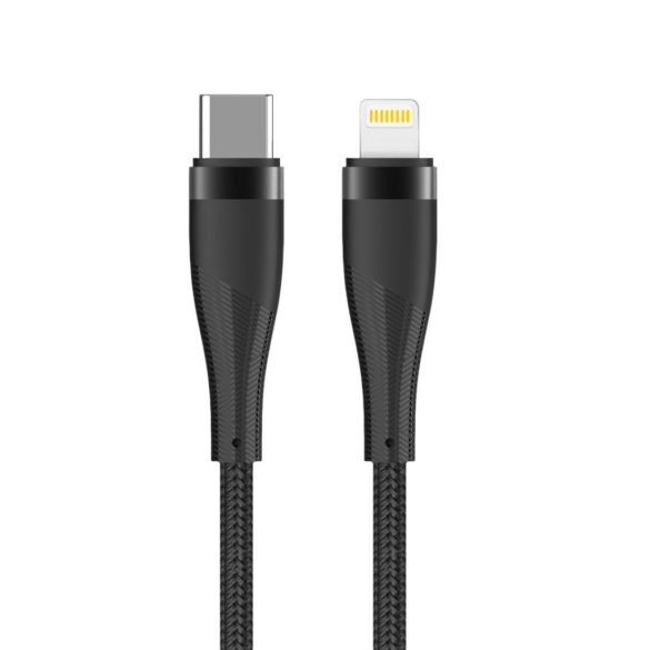 Maxlife MXUC-08 Type-C - Lightning kábel 27W 1m - fekete