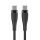 Maxlife MXUC-08 Type-C - Type-C kábel 60W 1m - fekete Maxlife MXUC-08 Type-C - Type-C kábel 60W 1m - fekete