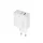 Maxlife MXTC-07-45AC hálózati töltő 1xUSB-A és 1xUSB-C csatlakozással PD QC 45W - fehér