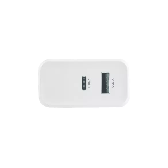 Maxlife MXTC-07-45AC hálózati töltő 1xUSB-A és 1xUSB-C csatlakozással PD QC 45W - fehér