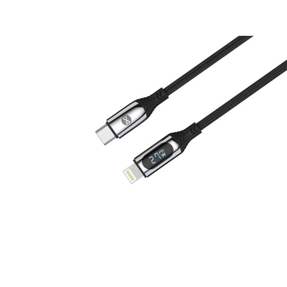 Forever LCD Type-C - Lightning kábel 27W 1m - fekete