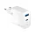 Forever TC-06-45AC hálózati töltő 1xUSB-A és 1xUSB-C csatlakozással GaN PD QC 45W - fehér