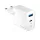 Forever TC-06-65AC hálózati töltő 1xUSB-A és 1xUSB-C csatlakozással GaN PD QC 65W - fehér