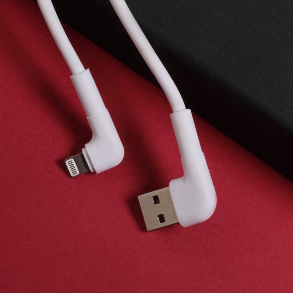 Maxlife MXUC-09 USB-A - Lightning kábel 2.4A 1m - fehér