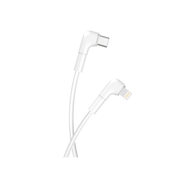 Maxlife MXUC-09 Type-C - Lightning kábel 27W 1m - fehér