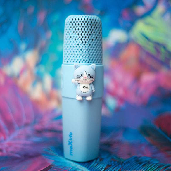 Maxlife Animal MXBM-500 Bluetooth mikrofon hangszóróval - kék