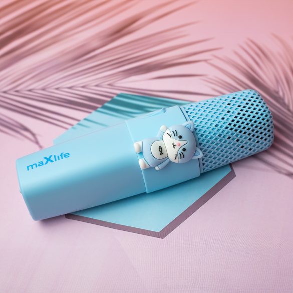 Maxlife Animal MXBM-500 Bluetooth mikrofon hangszóróval - kék