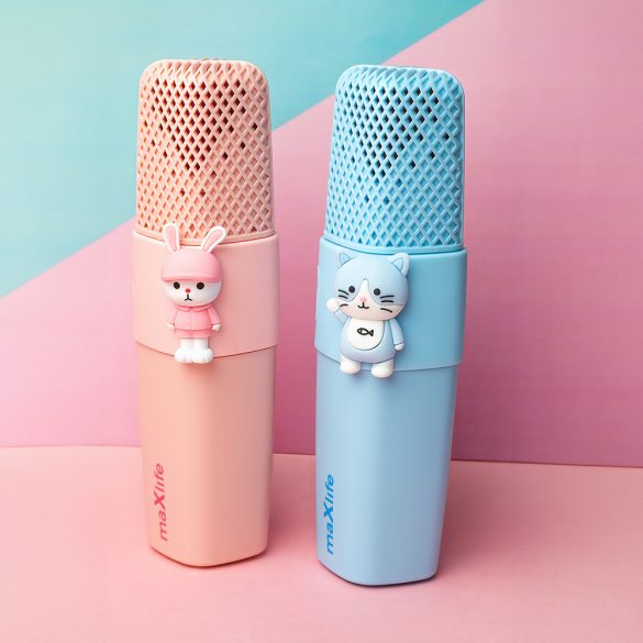 Maxlife Animal MXBM-500 Bluetooth mikrofon hangszóróval - kék