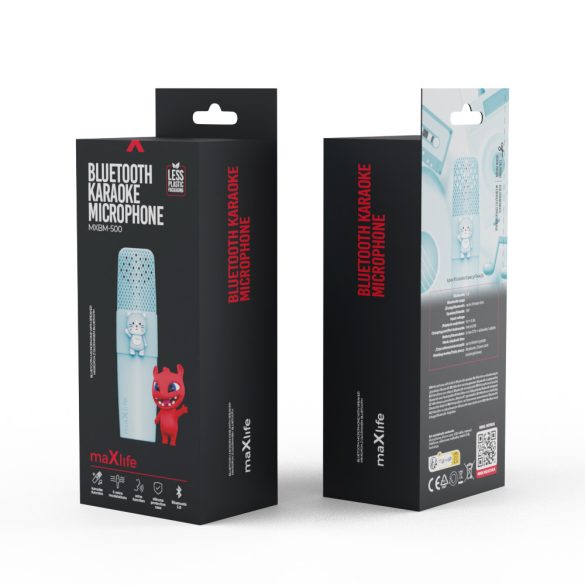 Maxlife Animal MXBM-500 Bluetooth mikrofon hangszóróval - kék