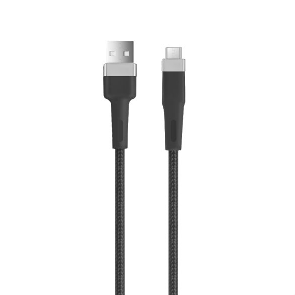 Setty KNA-M-1.221 USB-A - microUSB kábel 1.2 m 2A - fekete