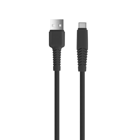 Setty KSA-C-321 USB-A - Type-C kábel 2A 3m - fekete
