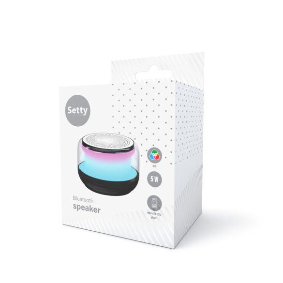 Setty GB-700 hangszóró kerek RGB - fekete