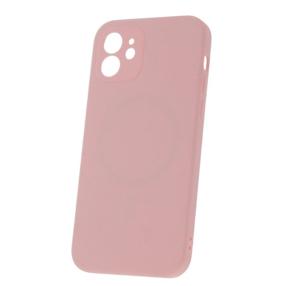 Mag Invisible MagSafe-kompatibilis tok iPhone 12 - pasztel rózsaszín
