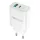 Forever TC-07-30AC hálózati töltő 1xUSB-A és 1xUSB-C csatlakozással PD QC 30W - fehér