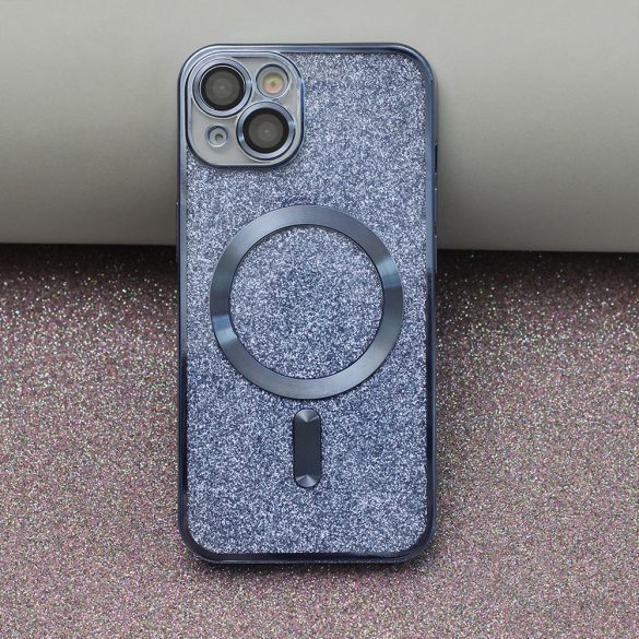 Glitter Chrome MagSafe-kompatibilis tok iPhone 14 Pro - kék