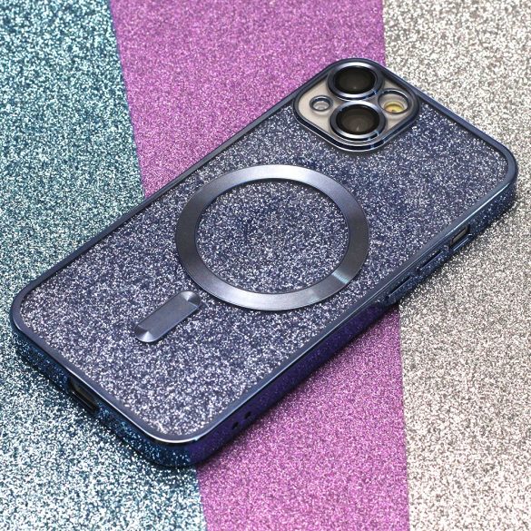 Glitter Chrome MagSafe-kompatibilis tok iPhone 14 Pro - kék
